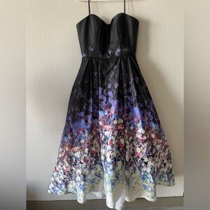 Adam Black Satin Dress